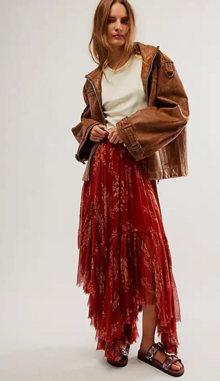 Free People one clover printed skirt